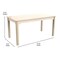 Flash Furniture 23.5 in W, 47.25 in L, 21.25 in H, Beechwood, Birch Plywood, Beech MK-ME088012-GG - alternate 9